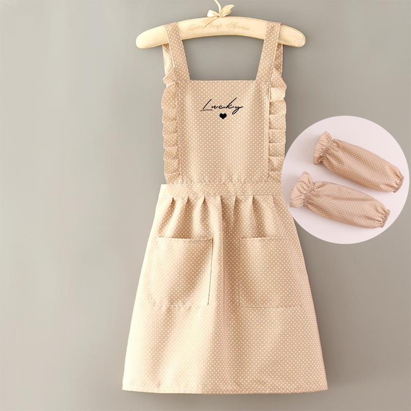 Japanese Style Oil-Proof Women's Apron for Manicure, Catering, and Cooking - Summer Work Uniform