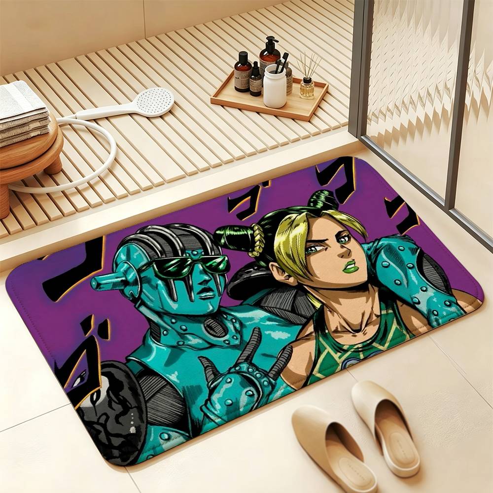 Jojo J-Jolyne Cujoh Anti‑Slip Floor Mat Short Plush Rug mat Soft Comfortable Machine Washable Home Decor