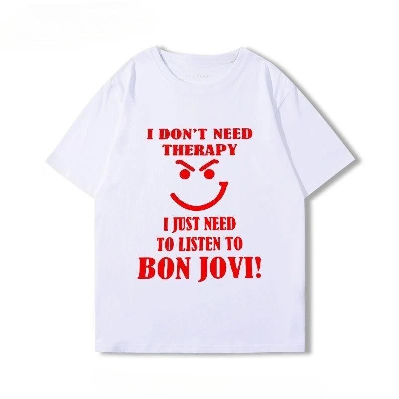 

Футболки с коротким рукавом группы Bon Jovi для мужчин и женщин, Летние, из чистого хлопка, Рок, Американский ретро, Топы 4XL