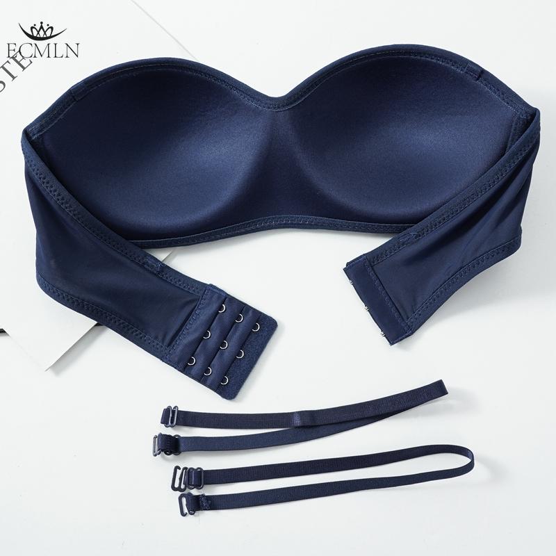 Sømløs BH Push-up BH Stroppeløs Sklisikker Usynlig Sexy Trådløs Bralette-BH