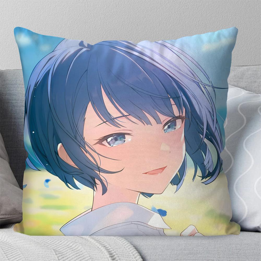 Kiritani Haruka Animation Game Project Sekai Pillow Case Square Pillow Bedroom Sofa LeisureCar Living Room Home Decoration 40X40