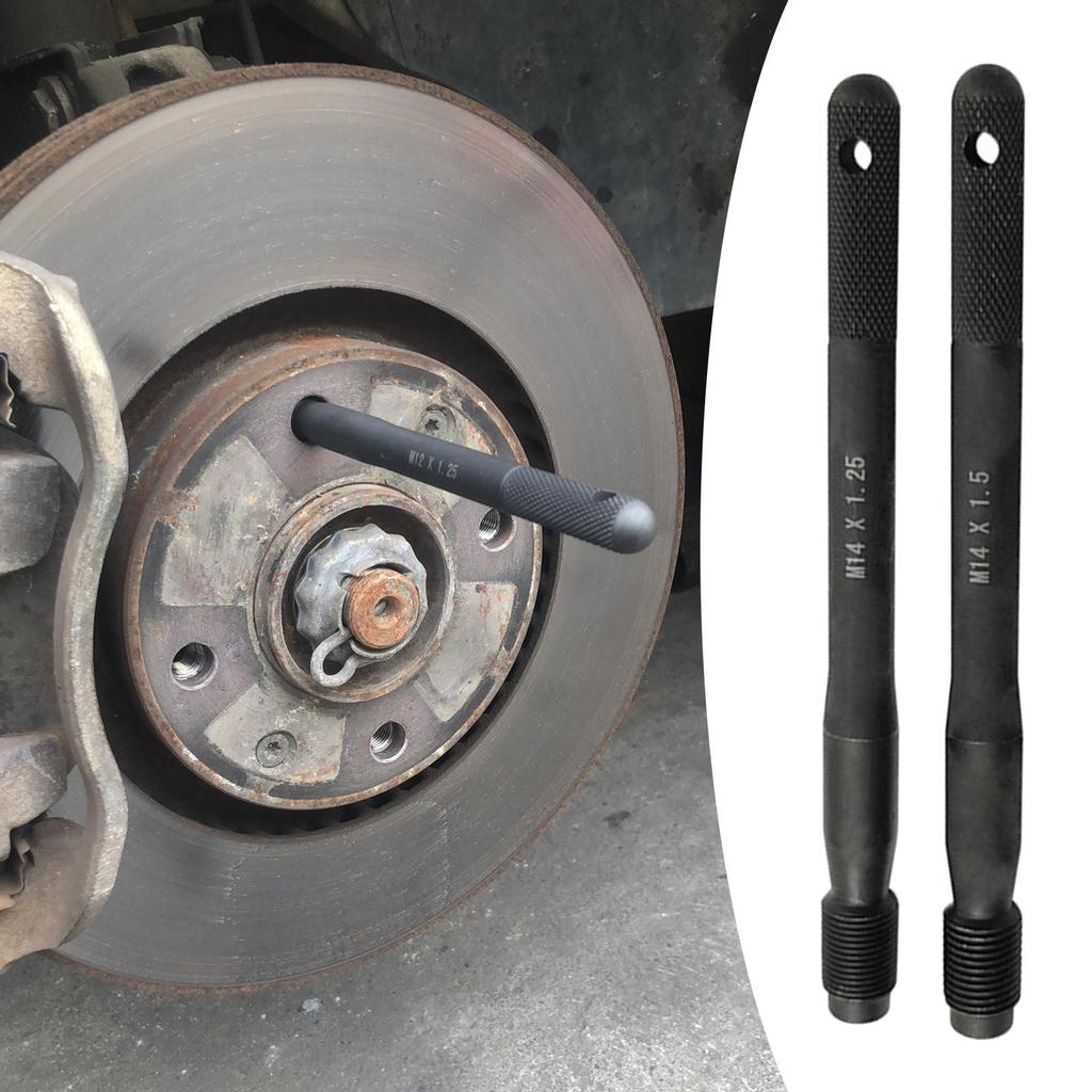 Black Steel Wheel Mounting Guide Bolt M14x1.25 Lug Stud Pilot Pin Automotive Mechanic Tool for Tire Hang and Wheel Cover