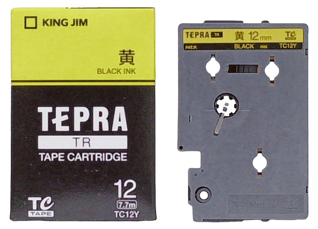 

King Jim Tepra TR Tape Yellow Cartridge, 12mm, TC12Y,