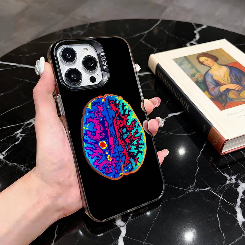 Thermal Imaging Pictures  Phone Case For iPhone 17,16,15,14,13,12,11 Plus,Pro Max,XS,Colorful Silver Black Cover