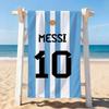Tissu imprimé M-Messi Serviette de séchage Serviette de bain Applicable pour la natation légère le camping le yoga la plage l'extérieur