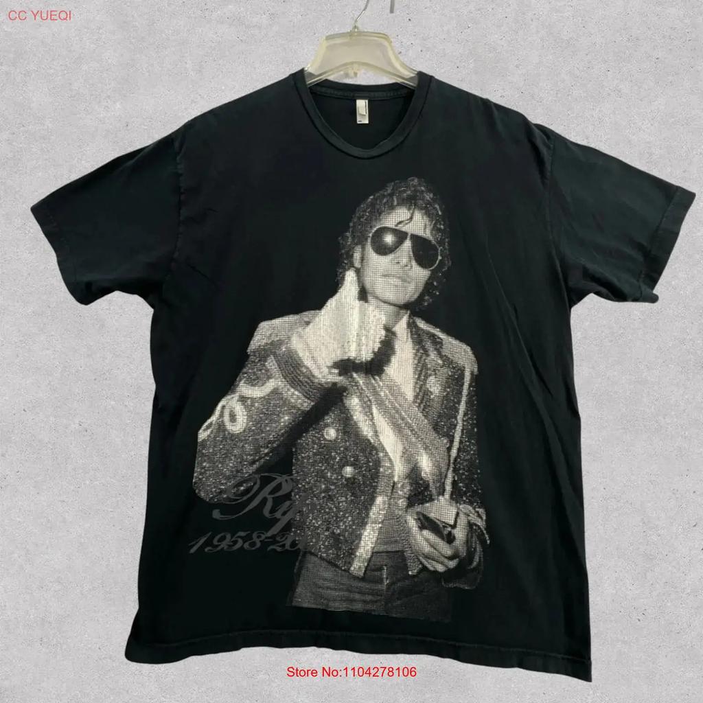 Michael Jackson Digital T Shirt Unisexs 2xl Black Memorial Rip 1958 2009 Vintage Fashion Stretched Unisex Streetwear