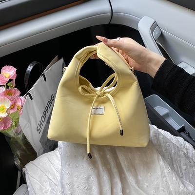 Niche Wrist Bag Women's 2025 Summer New Milk Huhu Dumpling Bag Large Capacity Shoulder Messenger Bag