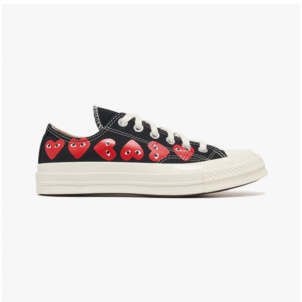 Comme Des Gar Ons Play X Converse Multi Heart Chuck Taylor 70 Low Sneakers