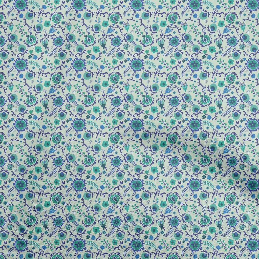 oneOone Cotton Flex Black Fabric Asian Suzani  Sewing Craft Projects Fabric Prints By Yard 40 Inch