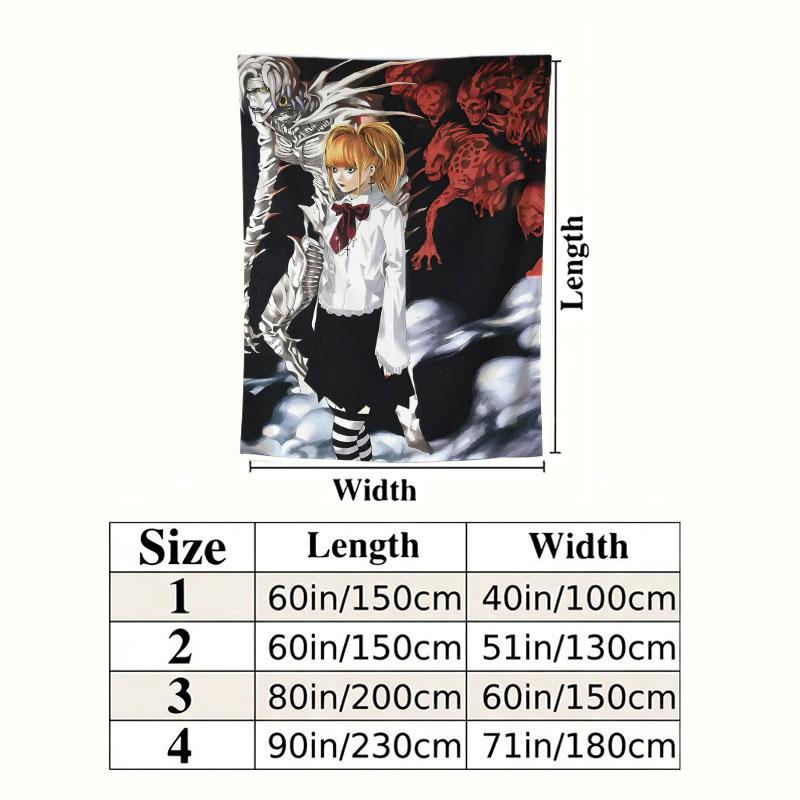 Death Note Wandteppich Ästhetischer Wandbehang Gedruckter Stoffdecke Dekorative Wandteppiche Für Schlafzimmer Wohnzimmer Heimdekoration