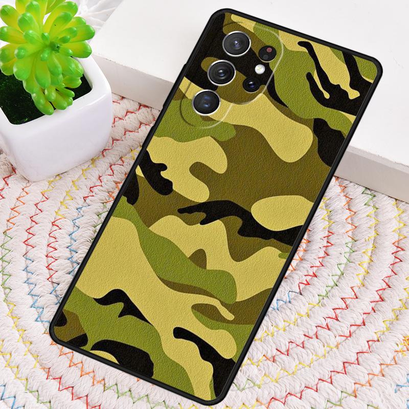 Camo Camouflage Fashion Phone Case for Samsung Galaxy note 10 pro S26 Ultra S23 S24 FE S25 S21 S22 PLUS shockproof Cove