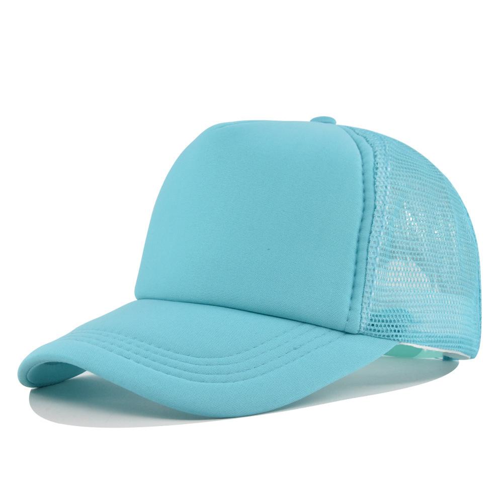 Fashion Desgin Solid Color Sponge Baseball Cap Net Cap Curved Brim Hat Sun Hat Light Mesh Sun Cap Outdoor Women Men