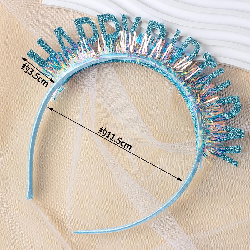 Irisierendes Diamantperlen-Geburtstags-Stirnband & Hut Party-Accessoires