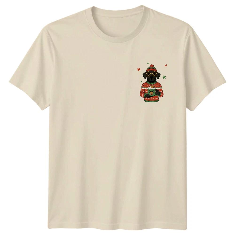 Black Labrador Christmas Dog Holidays Unisexs Unisexs Graphic Tee