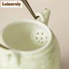 220ml Hand-painted Hydrangea Lifting Handle Teapot Luxury Tea Infuser Pot Tea Maker Kettle with Strainer Tea Services Ornaments