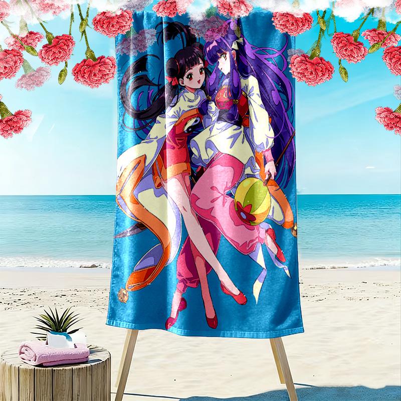 Cardcaptor Sakura 2D Flat Print Beach Towel, Large Soft Quick Dry Towel for Beach Camping SwimmingFSTJ261012245