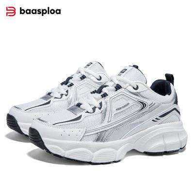 Scarpe da running da donna in mesh traspirante con suola spessa che aumenta l'altezza, scarpe sportive leggere casual, scarpe vintage di tendenza