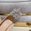 Crystal Wedding Shoes Bride Xiuhe New Pointed Thin Heel Rhinestone Sequined Wedding Dress High Heels