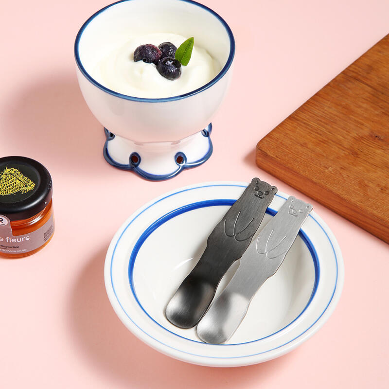 Polar Bear Dessert Ice Cream Spoon Silver