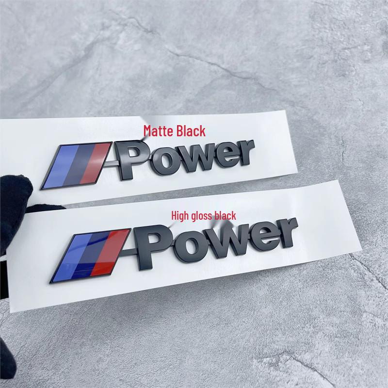 Compatibile con BMW M Power: Nuovo adesivo posteriore con logo ad alte prestazioni per Serie 3/5/7, Serie M, X1/X3/X5/X6