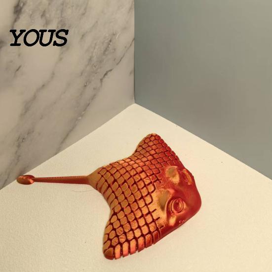 Decorative Items for Bedroom 3D Printed Manta Ray Fidget Toy, Flexible Articulated Sea Animal Figurine Creative Office Ornaments Desktop Decoration,