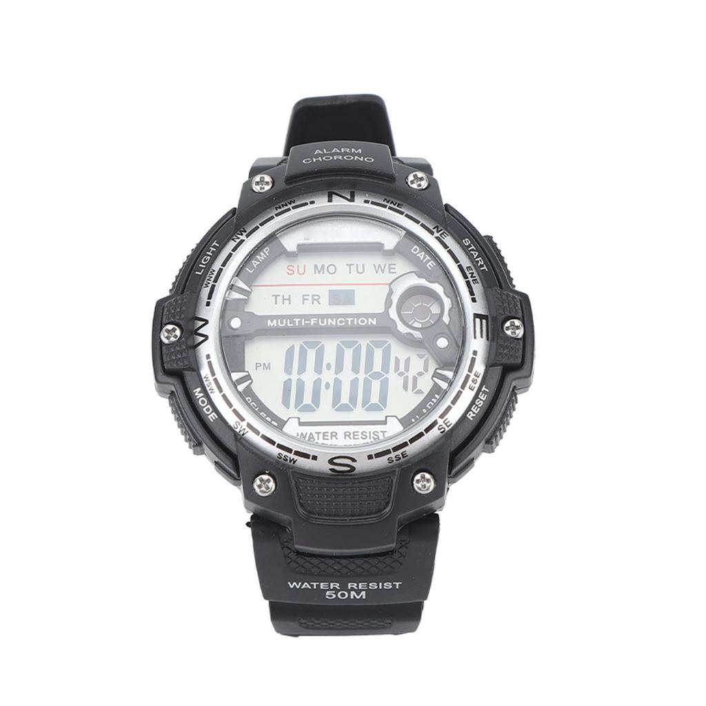 Multi Function Digital Watch 68mAh Luminous WR50M Waterproof Digital Sports Watch for Men Boys Black