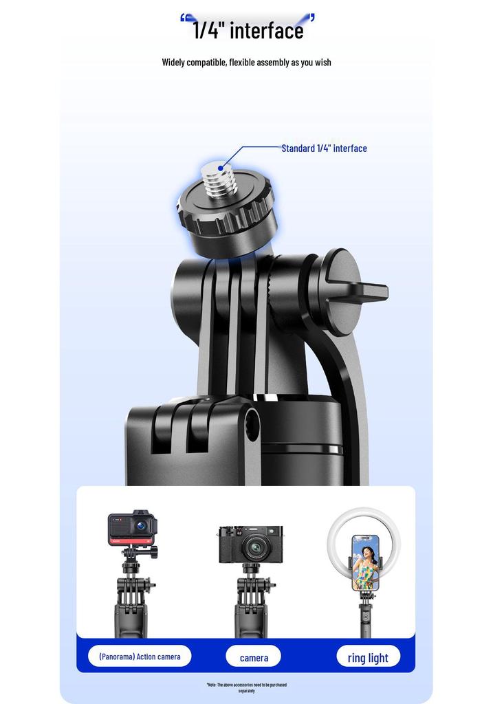 F16 Anti-shake Bluetooth Selfie Stick & Tripod Holder