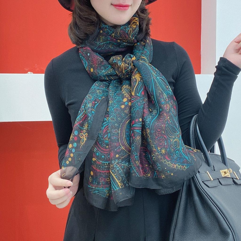 Yourou yarn ginkgo biloba beach towel travel vacation 111 * 181cm silk scarf women's elegant fashion scarf