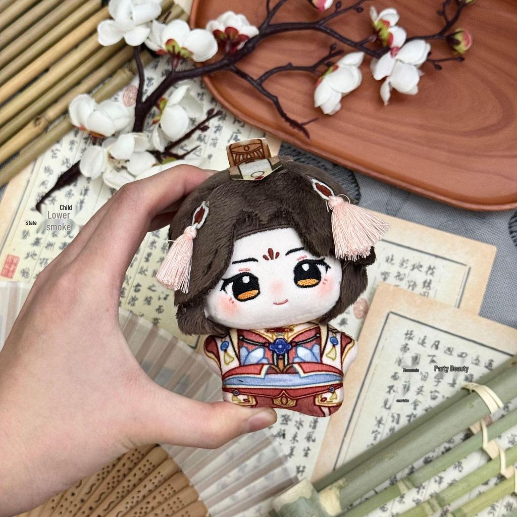 Heaven Official's Blessing 10cm Plush Keychain: Hua Cheng & Xie Lian Fan-Made Doll