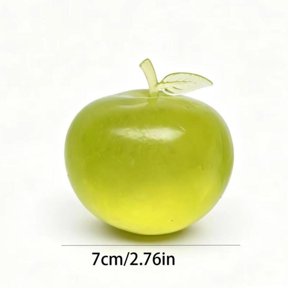 Apple Squeeze Toy Stress Relief Ball Squishy Maltose Sensory Fidget Toy Translucent Slow Rebound Cute Delicate for Adults Kids Anxiety Relief
