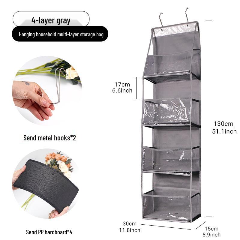 Multi-Layer Hanging Storage Bag for Toys and Sundries