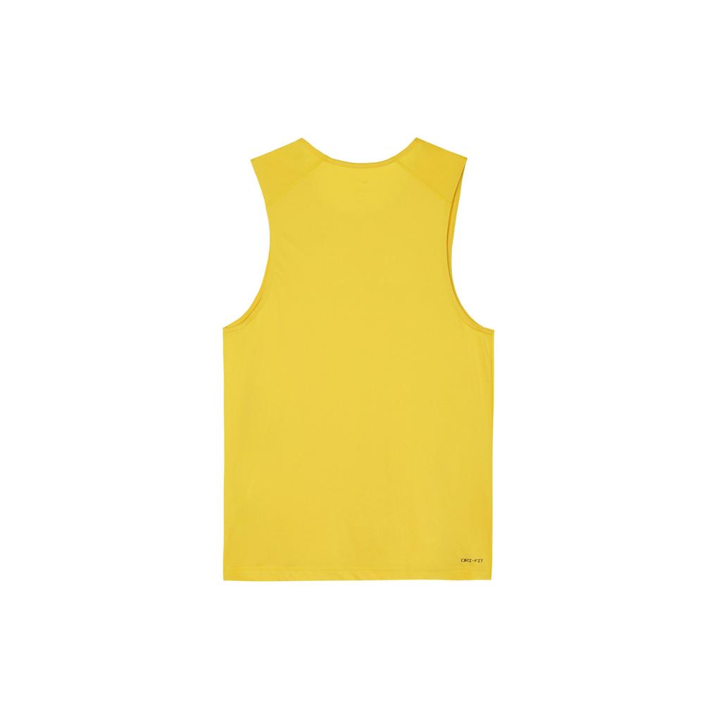 Nike Dri-FIT Ready Solid Quick-Dry Running Training Tank Top Men Tops Bright-Sulfur-Yellow DV9814-709