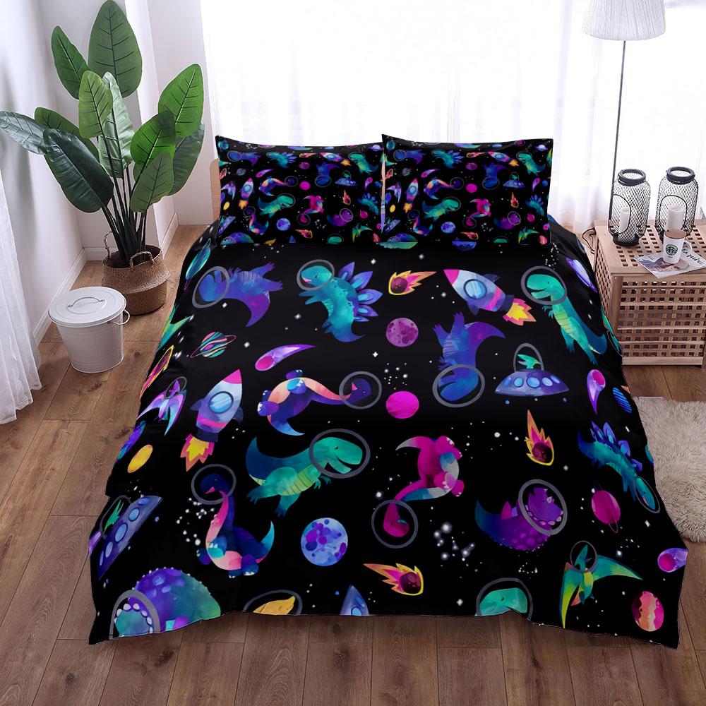 Jurassic Dinosaurs Ancient Bedding Set King Queen Twin Single Size Duvet Cover Pillow Cases Bed Linen Set