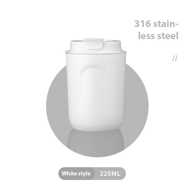 220 ml Nerezový mini šálek na kávu Láhev na vodu Netěsná autovakuová baňka cestovní izolovaná láhev termohrnek