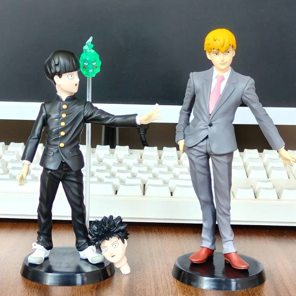 Interesting Toys Unisex 18Cm Mob Psycho 100 Mob Reigen Arataka Shiseo Kaseyama Action Figure Figures Statue Anime Collection Model Toys Holiday Gifts