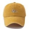 Fishbone Printed Baseball Cap Classic Retro Curved Brim Suitable for Outdoor Camping Trips
