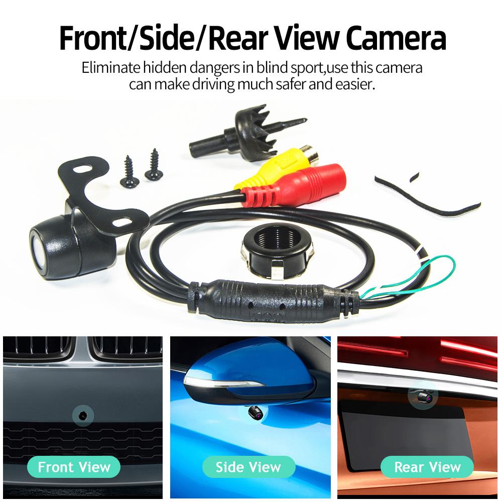 Parking reversing camera universal CCD car rearview camera LED night vision car supplies lens fisheye.
