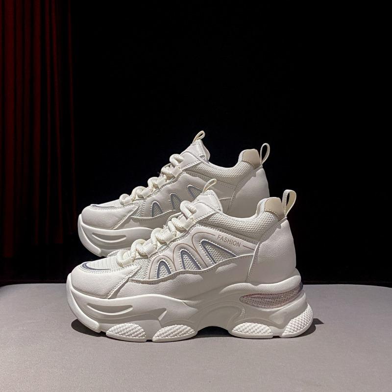 

Sneakers women s summer new mesh breathable versatile little white shoes small inner height increase thick-soled dad shoes 35