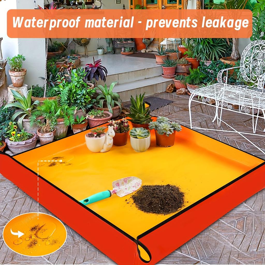 Extra Large Potting Mat for Indoor Plants Gardening Waterproof Thickening Soil Mat Replacement Tools and Supplies