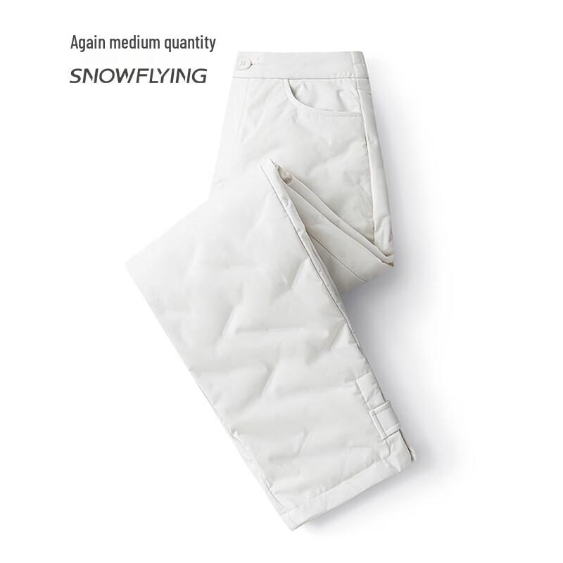

XueZhongFei Women s Diamond Quilted Down Pants with Upgraded Fabric L (170/76A)