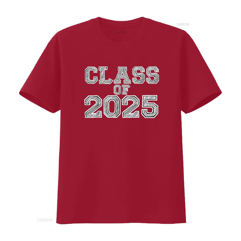 Class Of 2025 High School Graduation Date Graduate T Shirt vintage Washed graphic Stylish Unisex Breathable designer clothes