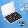 Daily Tablet Box Case AM Portable Seven Days Boxes 3 Times A Day Container for Fish