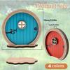 Wooden Fairy Door Collectible Figurine, Enchanting Miniature Elf Door for Home Decor, Charming Indoor Fantasy Decoration