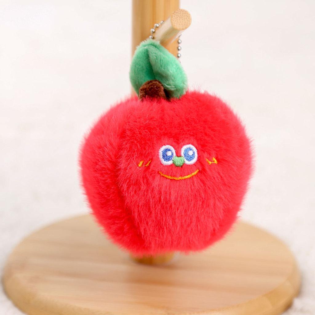 Watermelon Apple Eggplant Garlic Carrot Plush Keychain For Girls Accessory Bag