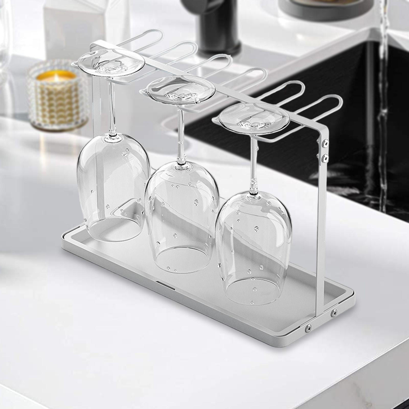 

Металлический держатель для бокалов для вина, сушилка, поддон для сбора капель, подвесное хранилище для бокалов