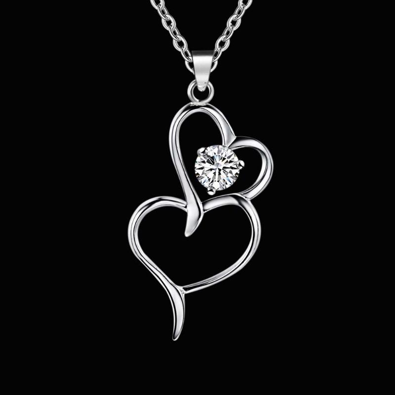 925 Silver Necklace for Women Elegant Wedding Engagement Holiday Gift