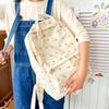 Gentle Small Floral Backpack Female Korean Ins Literary Small Fresh Student Schoolbag College Style Portable Backpack