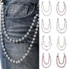 Fashion Rhinestone Keychain Wallet Belt Chain Trousers Hipster Pant Jeans Chain For Women Men Rock Jewelry Accessories