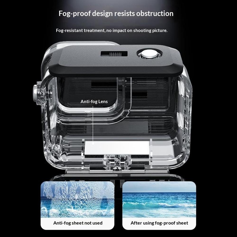 TELESIN For Insta360 Ace Pro 2 Waterproof Case 45m Underwater Diving Shell Protective Cover