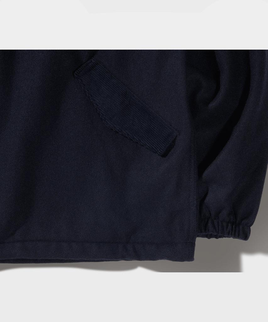 Ffeff Studio Wool Half Zip-Up Jacket (Navy)
